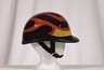 2404<br>Jocky shiny novelty helmet with flame Y-strap, Q-release