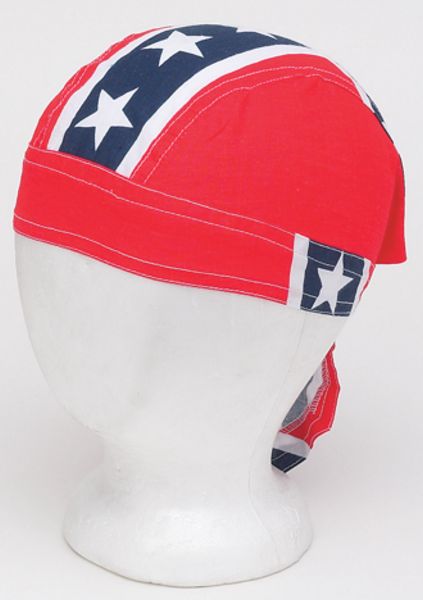 AC233<br>Cotton Skull cap W/ Full Rebel Flag