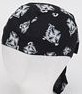 AC230<br>Cotton Skull Cap W/ White Chopper Cross