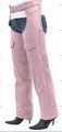 C326-Pink<br>Ladies Pink Braided chaps