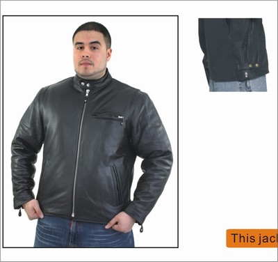 DMJ706<br>Mens Scooter Jkt, cowhide Leather 