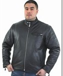 DMJ706<br>Mens Scooter Jkt, cowhide Leather 