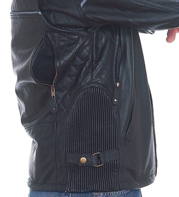 DMJ790-SS<br>Mens Cowhide Racer Jacket