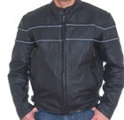 DMJ790-SS<br>Mens Cowhide Racer Jacket