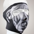 FM13<br>White Bulldog Face mask with velcro strap on back