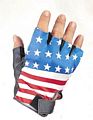 USA flag fingerless gloves