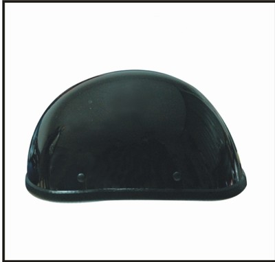HC101-01<br>Black Chrome Eagle shiny novely helmet, Y-strap, Q-release