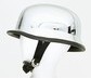 HC102<br>Chrome german novelty helmet Y-strap, Q-release