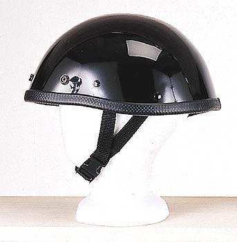 H407<br>Smokey Shiny Novelty Helmet with Snaps w/ Visor