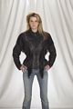 DLJ257<br>Ladies Jacket with stud and fringe