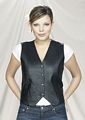 LV222<br>Ladies vest plain sides, V-Lace on the...