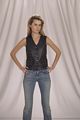 LV415<br>Ladies vest lamb skin with lacing on front as shown
