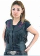 LV420<br>Ladies purple rose Inlay vest, S/L, Nylon lining