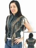 LV422<br>Ladies black and brown vest 