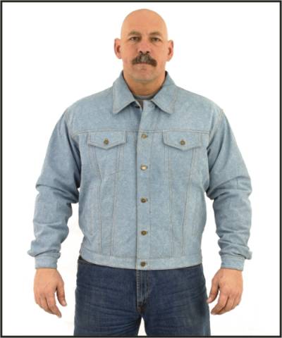 DMJ778-Denim<br>Mens denim shirt with snaps