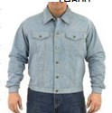DMJ778-Denim<br>Mens denim shirt with snaps