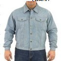 DMJ778-Denim<br>Mens denim shirt with snaps