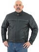 DMJ780-Black<br>Men's Cowhide Racer Jackets 