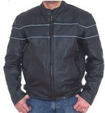 DMJ790-01<br>Men’s  Cowhide Racer Jackets 