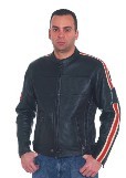 DMJ792-01<br>Men’s  Cowhide Racer Jackets 