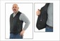 MV310-01<br>Plain Leather Vest (Naked Leather)