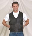 MV313<br>Zippered Leather Vest