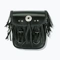Sissy bar bag with braid & fringes with concho 