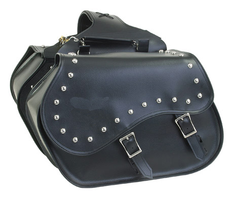 SD4055-PV<br>PVC SADDLEBAG WITH STUDS