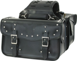 SD4066-PV<br>PVC SADDLEBAG WITH STUDS