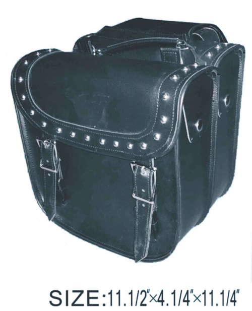 SD4069-PV<br>PVC SADDLEBAG W/ Q-RELEASE, STUDS & EAGLE-LIFE TIME WARRANTY 