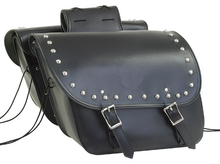 SD4074-PV<br>PVC SADDLEBAG WITH STUDS