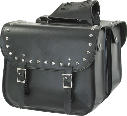 SD4075-PV<br>PVC SADDLEBAG WITH STUDS 