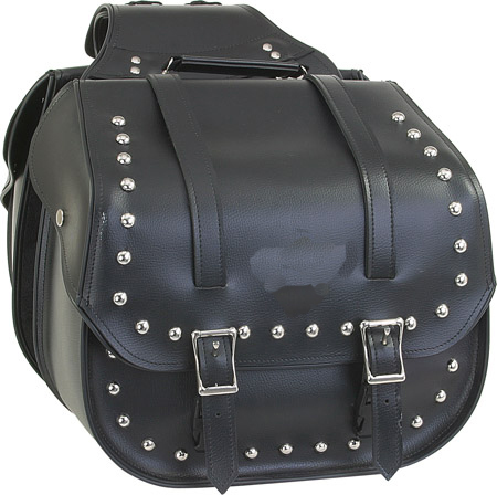 SD4080-PV<br>PVC SADDLEBAG WITH STUDS