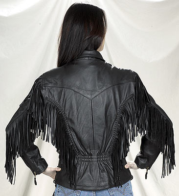 DLJ246-09<br>Ladies Heavy Duty Soft Leather Motorcycle Jacket
