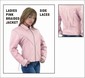 DLJ249-pink<br>Ladies Heavy Duty Soft Pink Leather MC Jacket