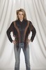 DLJ258<br>Ladies Jacket with stud and fringe