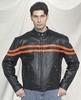 DMJ779-Orange<br>Mens racer jacket 