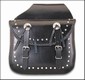 Leather Saddlebag w/ Braid, Studs & Conchos