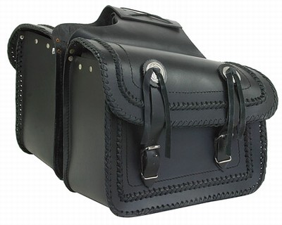 PVC SADDLEBAG WITH BRAIDING