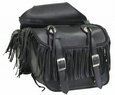 PVC SADDLE BAG WITH TASSLES-LIFE TIME WARRANTY 