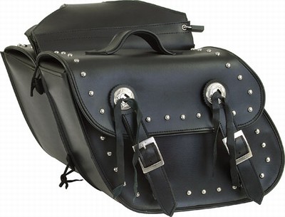 PVC SADDLEBAG WITH STUDS-LIFE TIME WARRANTY