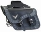   PVC SADDLEBAG W/ Q-RELEASE, STUDS & EAGLE-LIF...