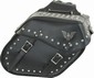 PVC SADDLE BAG WITH STUDS & EAGLE-LIFE TIME WARRANTY 